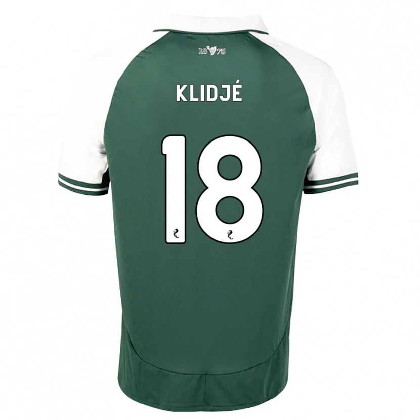 Danxen Uomo Maglia Thibault Klidjé #18 Bianco Verde Marino Kit Gara Home 2026/27 Maglietta