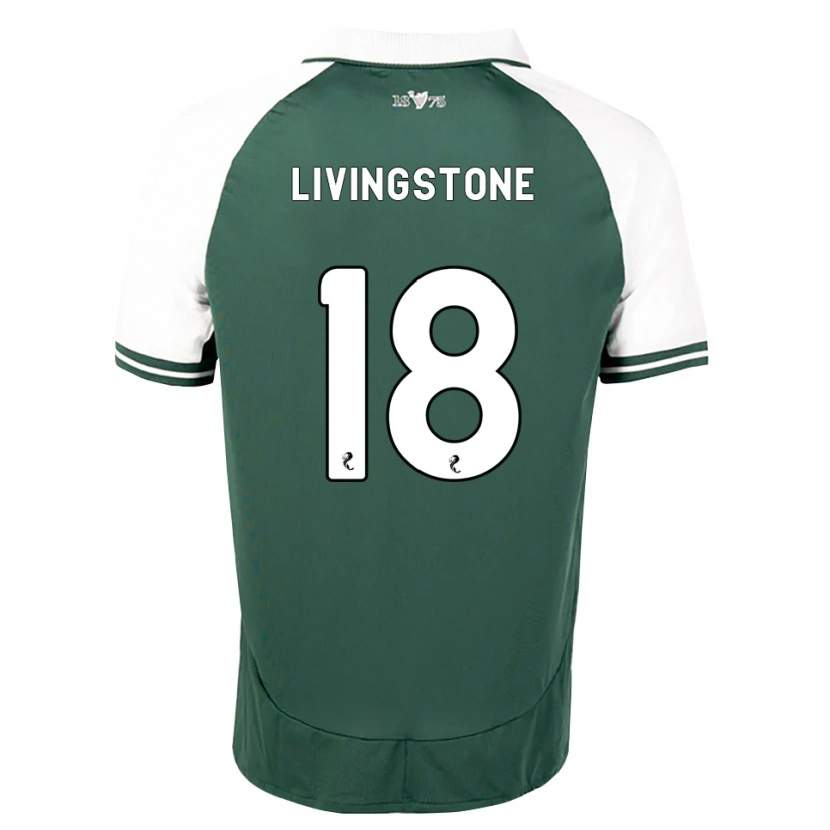 Danxen Uomo Maglia Rosie Livingstone #18 Bianco Verde Marino Kit Gara Home 2026/27 Maglietta