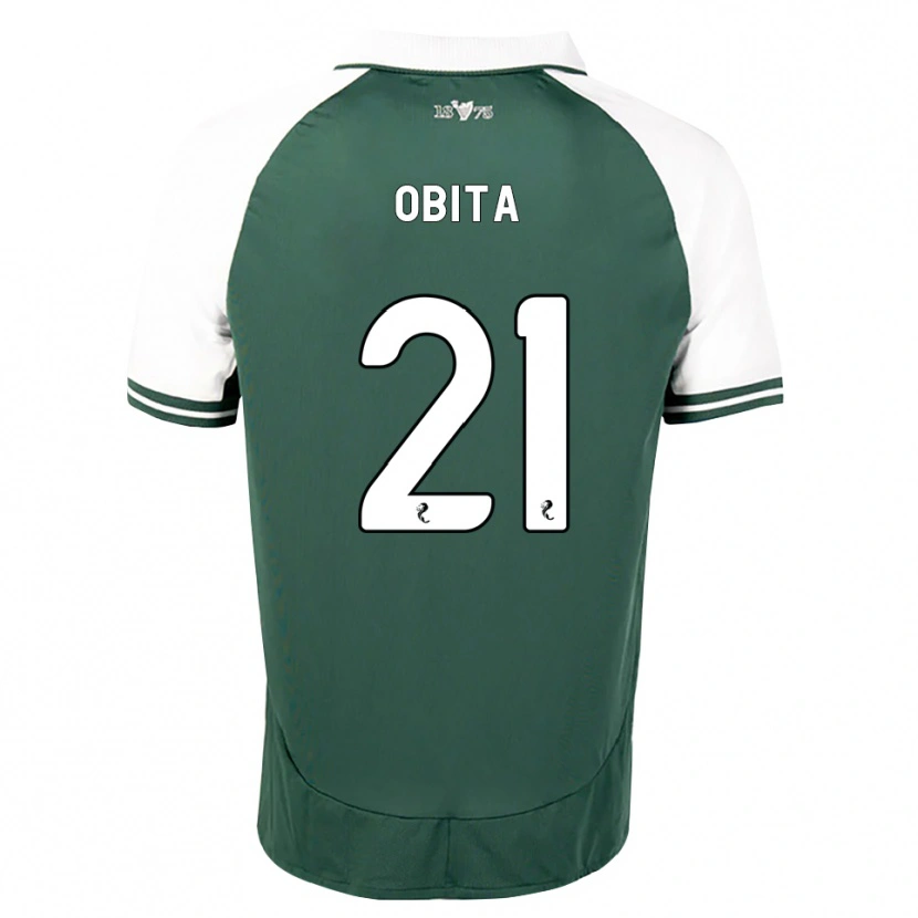 Danxen Uomo Maglia Jordan Obita #21 Bianco Verde Marino Kit Gara Home 2026/27 Maglietta