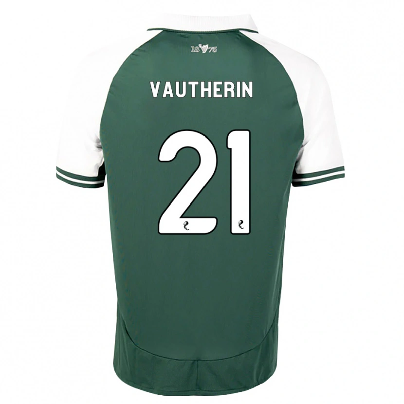 Danxen Uomo Maglia Sam Vautherin #21 Bianco Verde Marino Kit Gara Home 2026/27 Maglietta