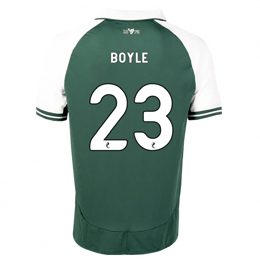 Danxen Uomo Maglia Rachael Boyle #23 Bianco Verde Marino Kit Gara Home 2026/27 Maglietta