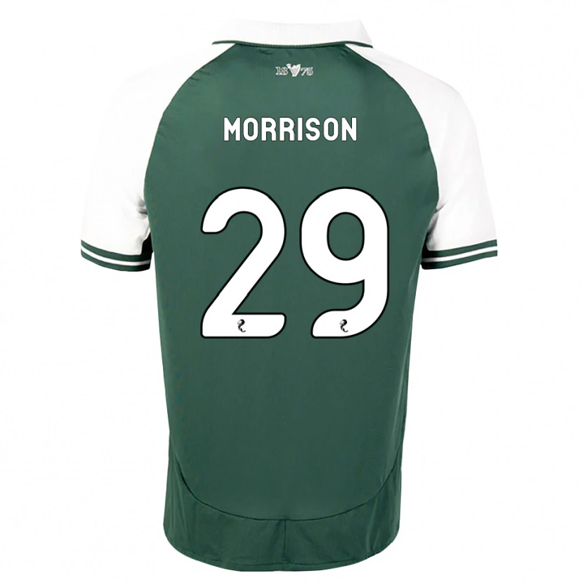 Danxen Uomo Maglia Kirsty Morrison #29 Bianco Verde Marino Kit Gara Home 2026/27 Maglietta