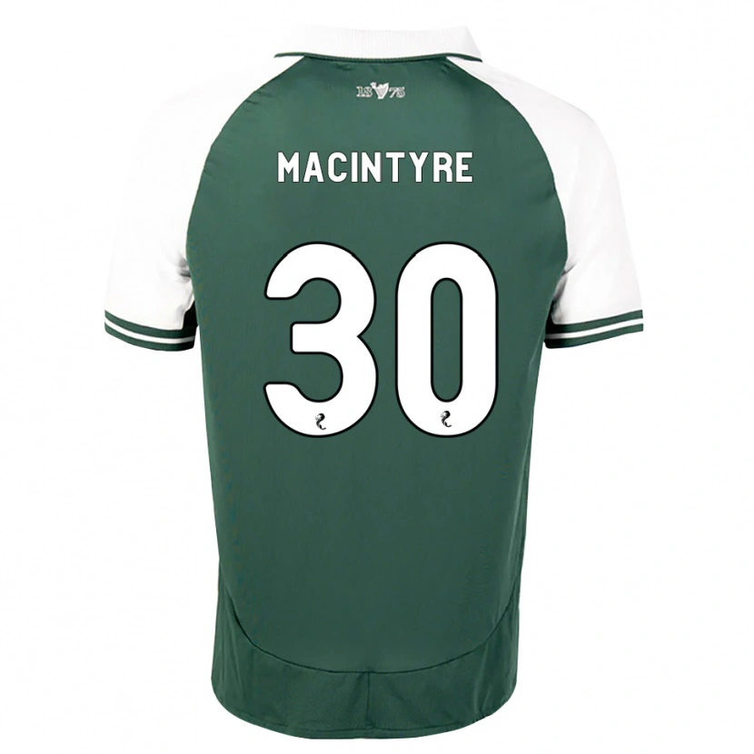 Danxen Uomo Maglia Jacob Macintyre #30 Bianco Verde Marino Kit Gara Home 2026/27 Maglietta
