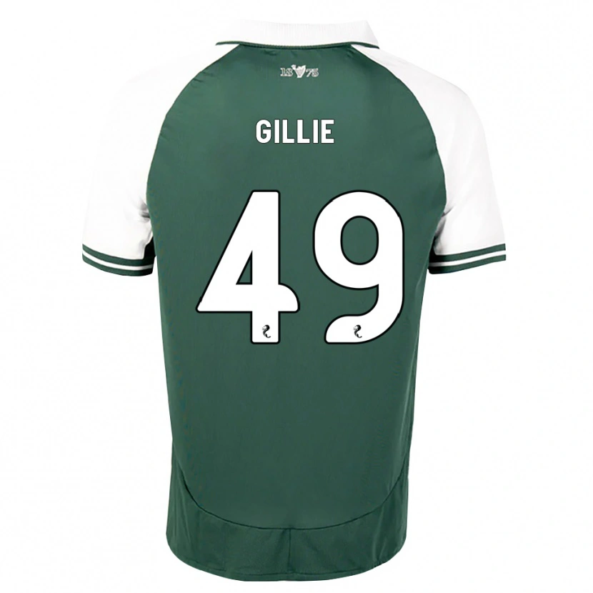 Danxen Uomo Maglia Lewis Gillie #49 Bianco Verde Marino Kit Gara Home 2026/27 Maglietta