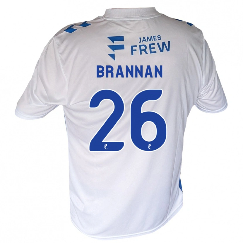 Danxen Uomo Maglia Ben Brannan #26 Bianco Blu Reale Kit Gara Home 2026/27 Maglietta