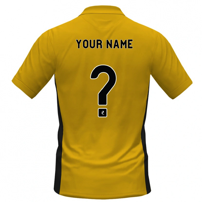 Danxen Uomo Maglia Il Tuo Nome #0 Bianco Arancione Kit Gara Home 2026/27 Maglietta