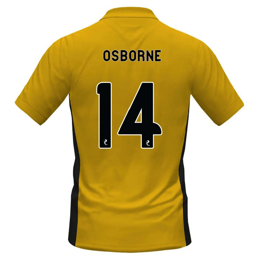 Danxen Uomo Maglia Ellie Osborne #14 Bianco Arancione Kit Gara Home 2026/27 Maglietta