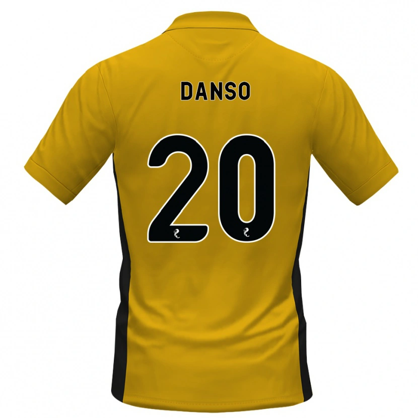 Danxen Uomo Maglia Emmanuel Danso #20 Bianco Arancione Kit Gara Home 2026/27 Maglietta