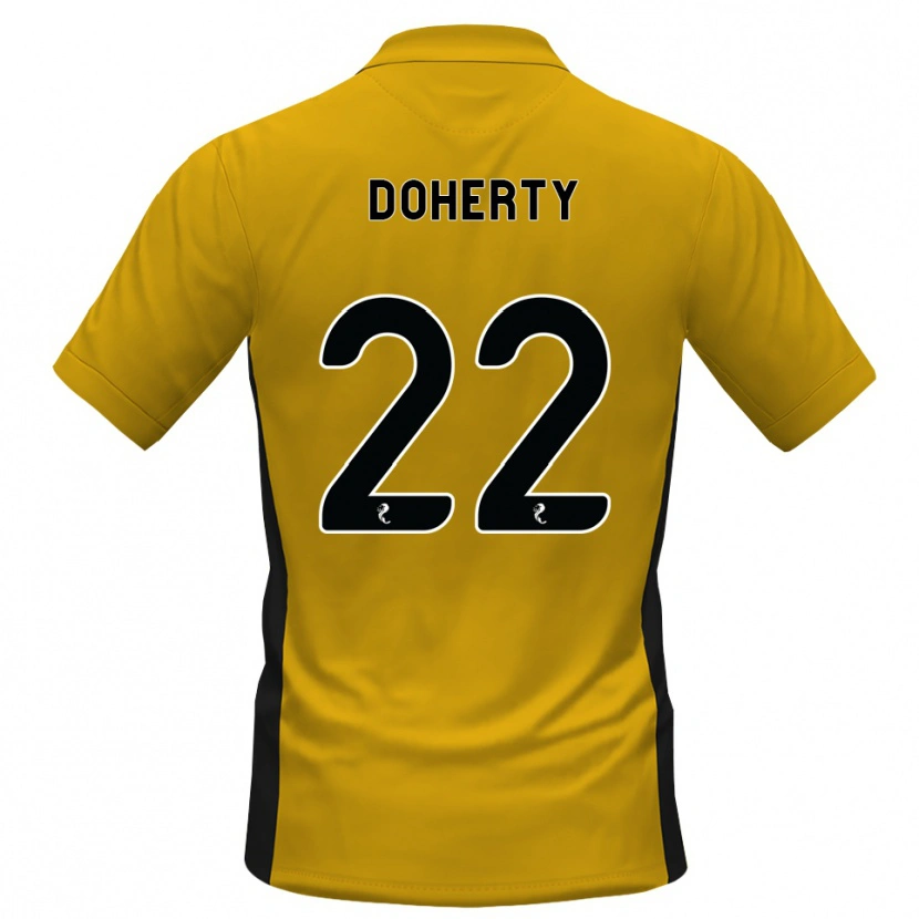 Danxen Uomo Maglia Jordan Doherty #22 Bianco Arancione Kit Gara Home 2026/27 Maglietta