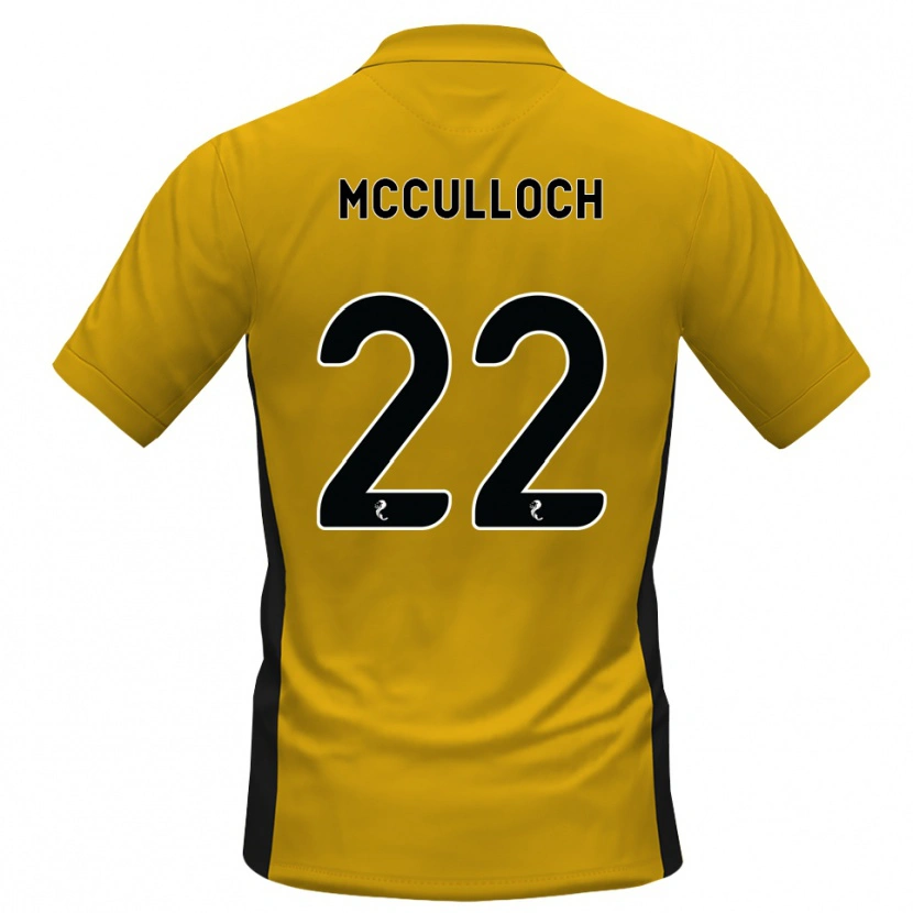 Danxen Uomo Maglia Seren Mcculloch #22 Bianco Arancione Kit Gara Home 2026/27 Maglietta