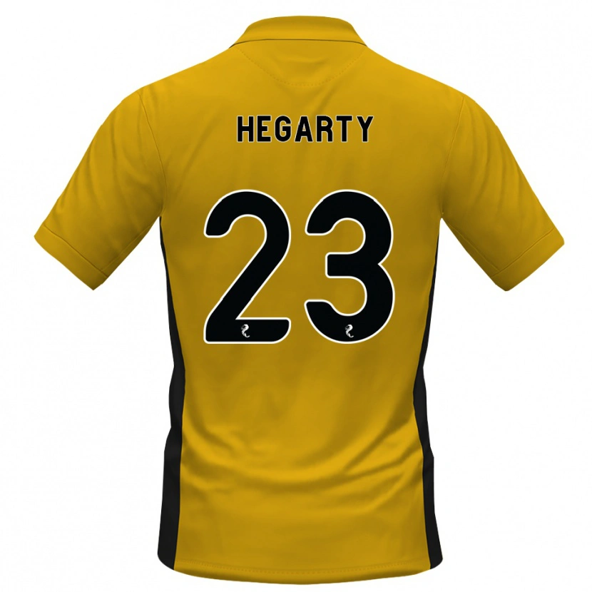 Danxen Uomo Maglia Nina Hegarty #23 Bianco Arancione Kit Gara Home 2026/27 Maglietta