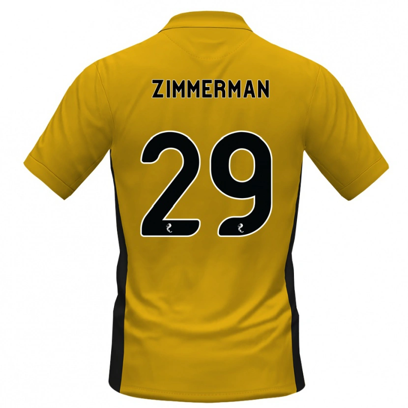 Danxen Uomo Maglia Joshua Zimmerman #29 Bianco Arancione Kit Gara Home 2026/27 Maglietta