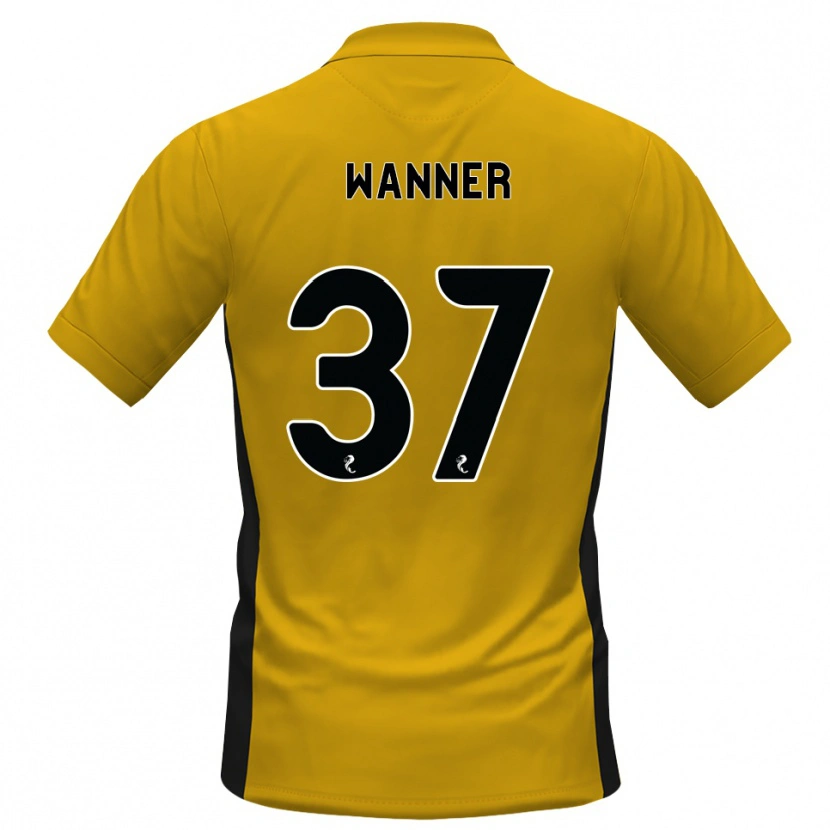 Danxen Uomo Maglia Jannik Wanner #37 Bianco Arancione Kit Gara Home 2026/27 Maglietta