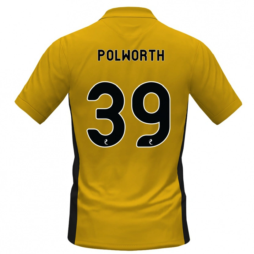 Danxen Uomo Maglia Liam Polworth #39 Bianco Arancione Kit Gara Home 2026/27 Maglietta