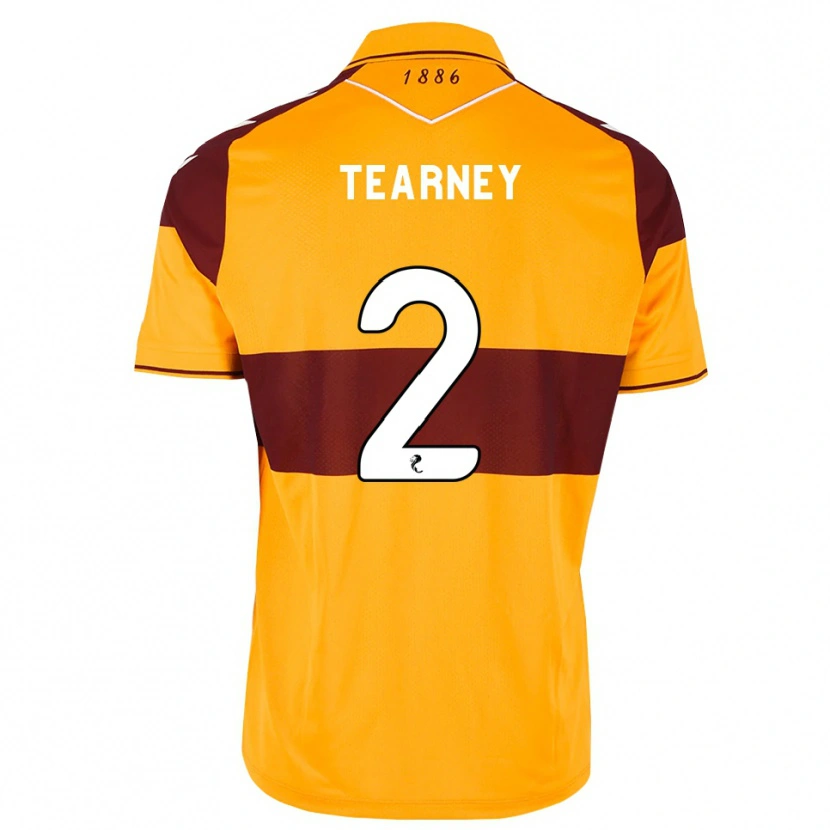 Danxen Uomo Maglia Aiden Tearney #2 Arancione Marrone Kit Gara Home 2026/27 Maglietta