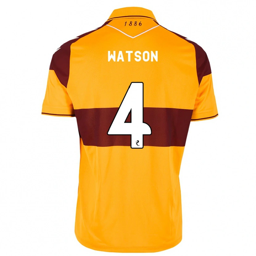 Danxen Uomo Maglia Chelsie Watson #4 Arancione Marrone Kit Gara Home 2026/27 Maglietta