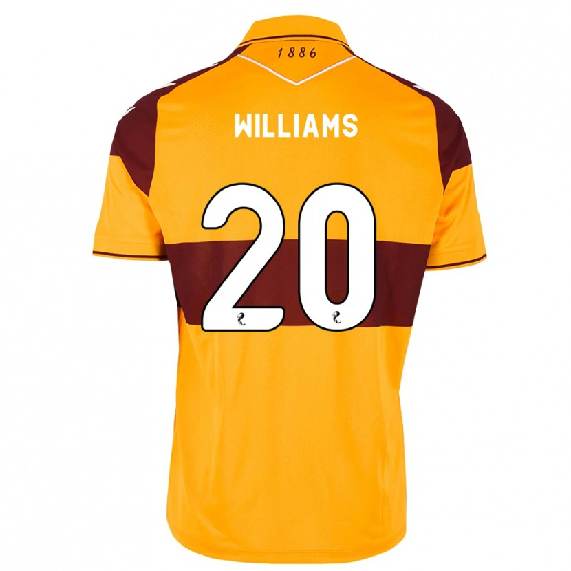 Danxen Uomo Maglia Dylan Williams #20 Arancione Marrone Kit Gara Home 2026/27 Maglietta