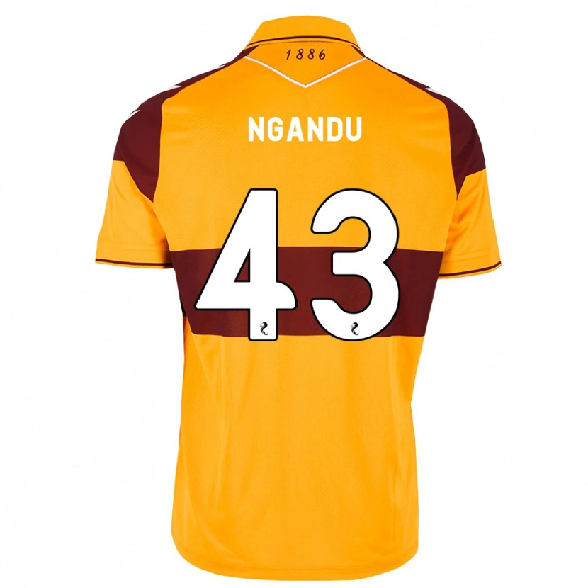 Danxen Uomo Maglia Samuel Ngandu #43 Arancione Marrone Kit Gara Home 2026/27 Maglietta