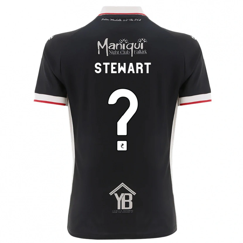 Danxen Uomo Maglia Ella Stewart #0 Nero Bianco Rosso Kit Gara Home 2026/27 Maglietta