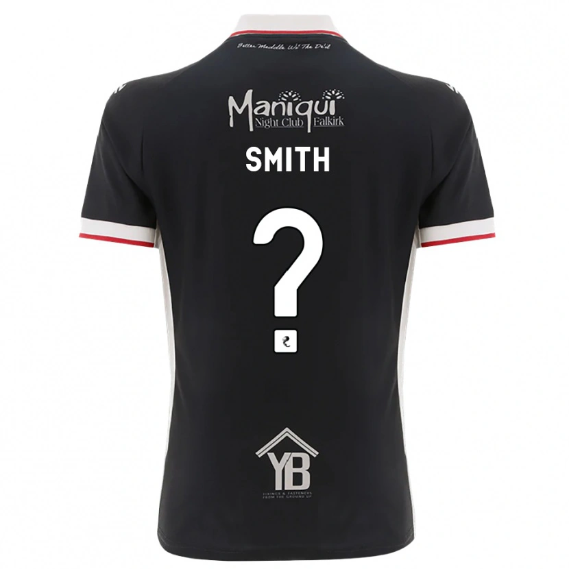 Danxen Uomo Maglia Mhairi Smith #0 Nero Bianco Rosso Kit Gara Home 2026/27 Maglietta