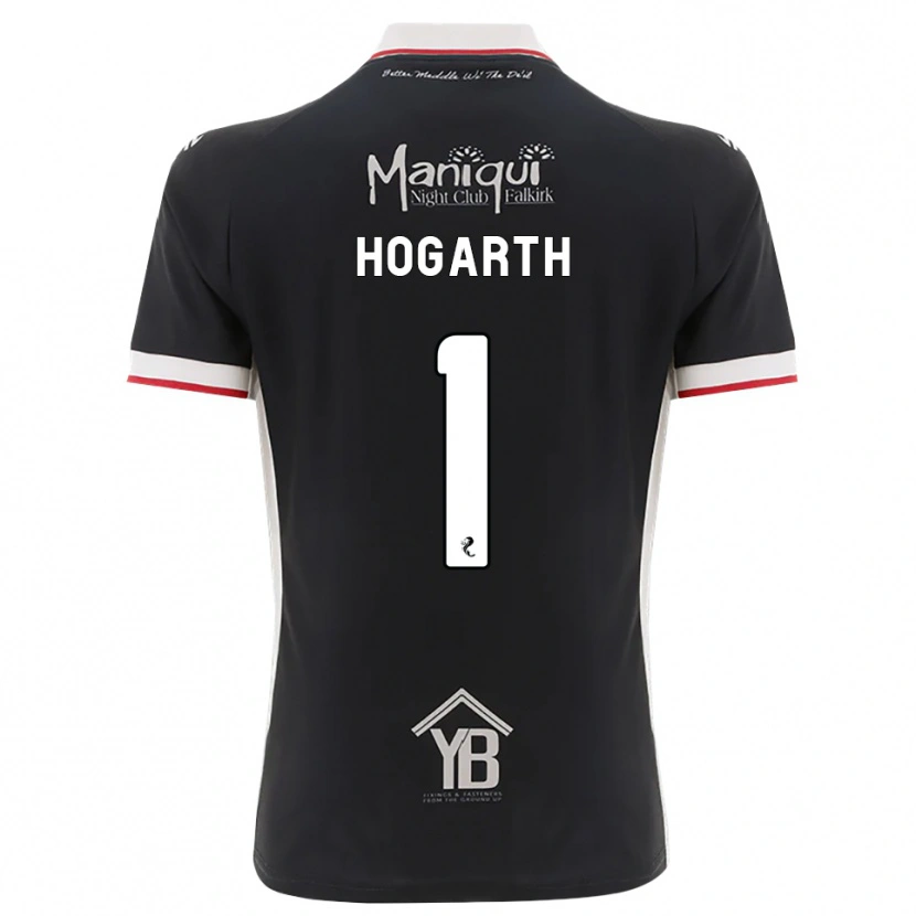 Danxen Uomo Maglia Nicky Hogarth #1 Nero Bianco Rosso Kit Gara Home 2026/27 Maglietta