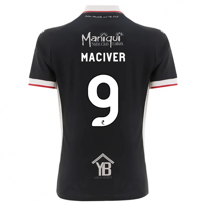 Danxen Uomo Maglia Ross Maciver #9 Nero Bianco Rosso Kit Gara Home 2026/27 Maglietta