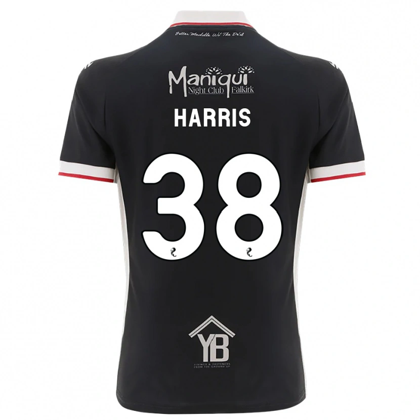 Danxen Uomo Maglia Leo Harris #38 Nero Bianco Rosso Kit Gara Home 2026/27 Maglietta