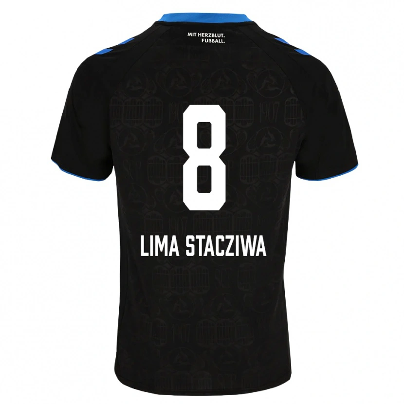 Danxen Uomo Maglia Neo Lima Stacziwa #8 Nero Bianco Rosso Kit Gara Home 2026/27 Maglietta