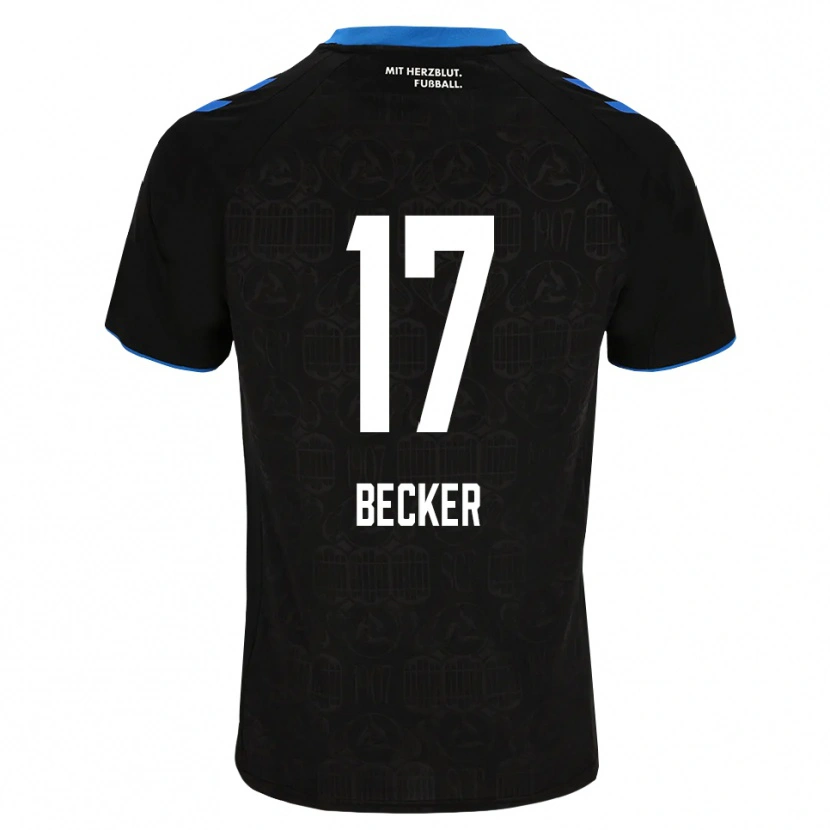 Danxen Uomo Maglia Marlon Becker #17 Nero Bianco Rosso Kit Gara Home 2026/27 Maglietta