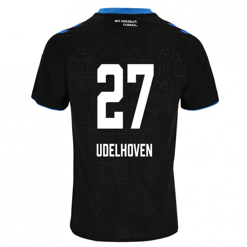 Danxen Uomo Maglia Joel Udelhoven #27 Nero Bianco Rosso Kit Gara Home 2026/27 Maglietta