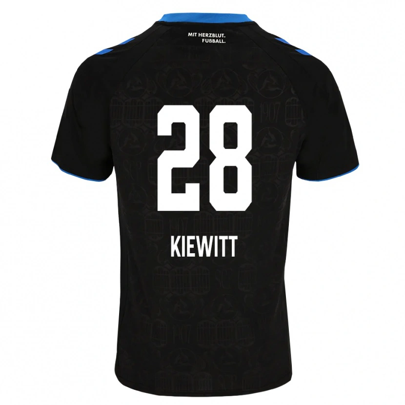 Danxen Uomo Maglia Lucas Kiewitt #28 Nero Bianco Rosso Kit Gara Home 2026/27 Maglietta