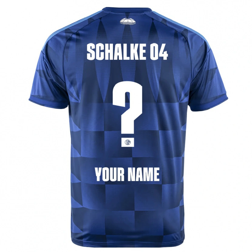 Danxen Uomo Maglia Il Tuo Nome #0 Blu Scuro Giallo Bianco Kit Gara Home 2026/27 Maglietta