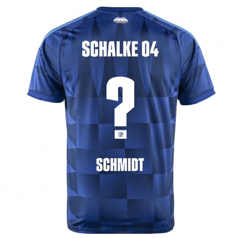 Danxen Uomo Maglia Nele Schmidt #0 Blu Scuro Giallo Bianco Kit Gara Home 2026/27 Maglietta