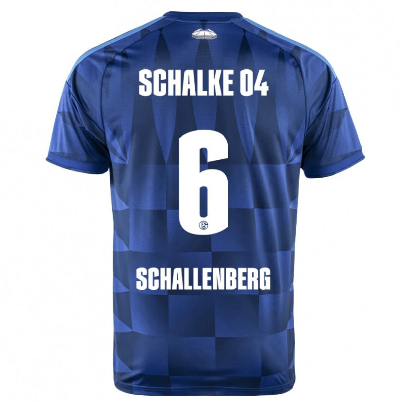 Danxen Uomo Maglia Ron Schallenberg #6 Blu Scuro Giallo Bianco Kit Gara Home 2026/27 Maglietta