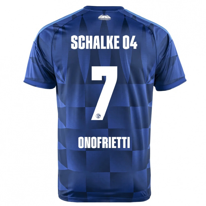 Danxen Uomo Maglia Vincenzo Onofrietti #7 Blu Scuro Giallo Bianco Kit Gara Home 2026/27 Maglietta