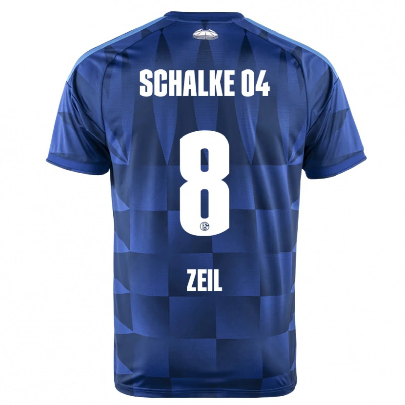 Danxen Uomo Maglia Emil Zeil #8 Blu Scuro Giallo Bianco Kit Gara Home 2026/27 Maglietta