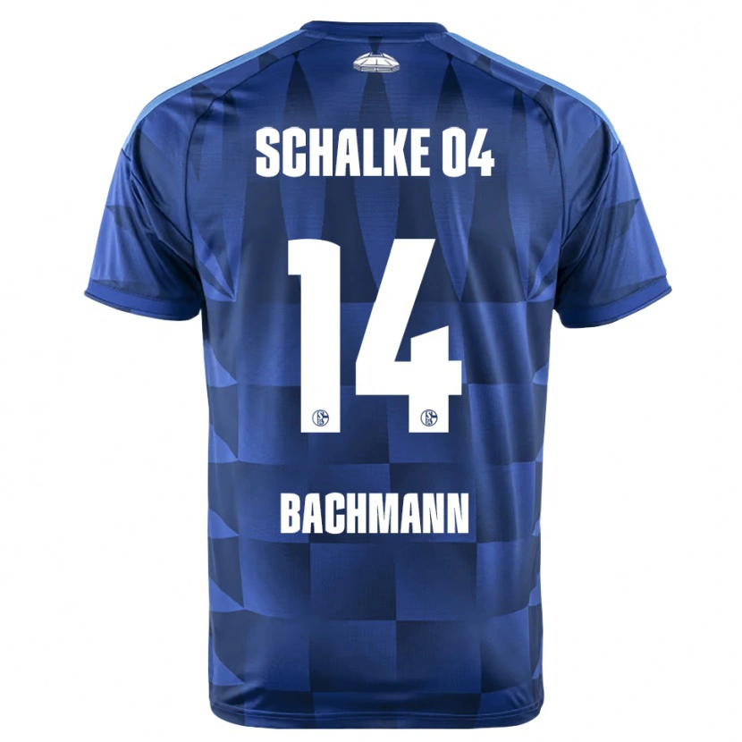 Danxen Uomo Maglia Janik Bachmann #14 Blu Scuro Giallo Bianco Kit Gara Home 2026/27 Maglietta