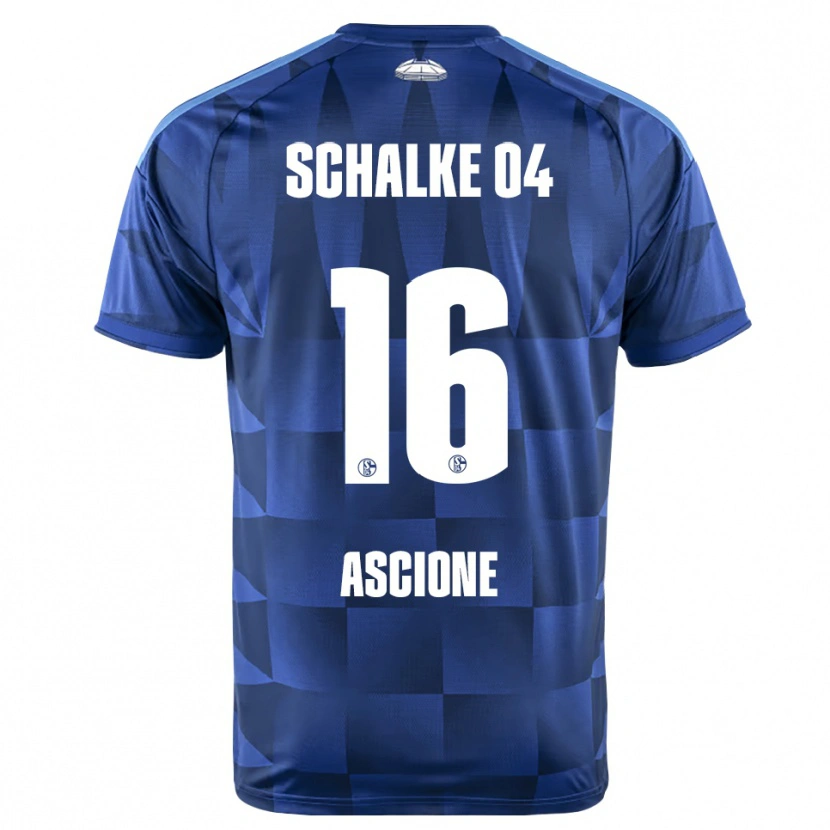 Danxen Uomo Maglia Marco Ascione #16 Blu Scuro Giallo Bianco Kit Gara Home 2026/27 Maglietta
