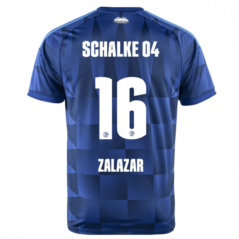 Danxen Uomo Maglia Mauro Zalazar #16 Blu Scuro Giallo Bianco Kit Gara Home 2026/27 Maglietta