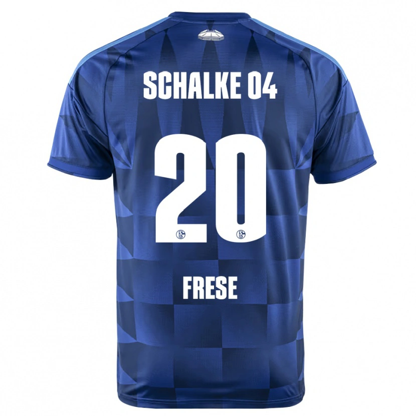 Danxen Uomo Maglia Niklas Frese #20 Blu Scuro Giallo Bianco Kit Gara Home 2026/27 Maglietta