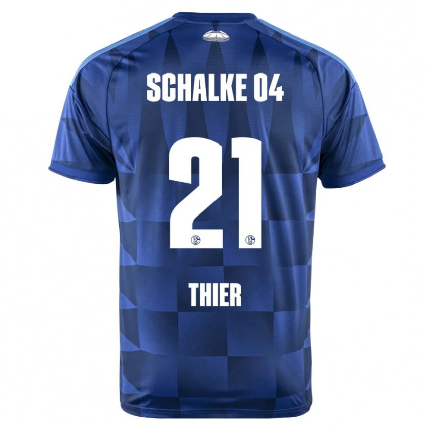 Danxen Uomo Maglia Silas Thier #21 Blu Scuro Giallo Bianco Kit Gara Home 2026/27 Maglietta