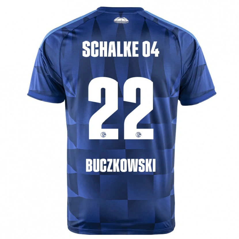 Danxen Uomo Maglia Philip Buczkowski #22 Blu Scuro Giallo Bianco Kit Gara Home 2026/27 Maglietta