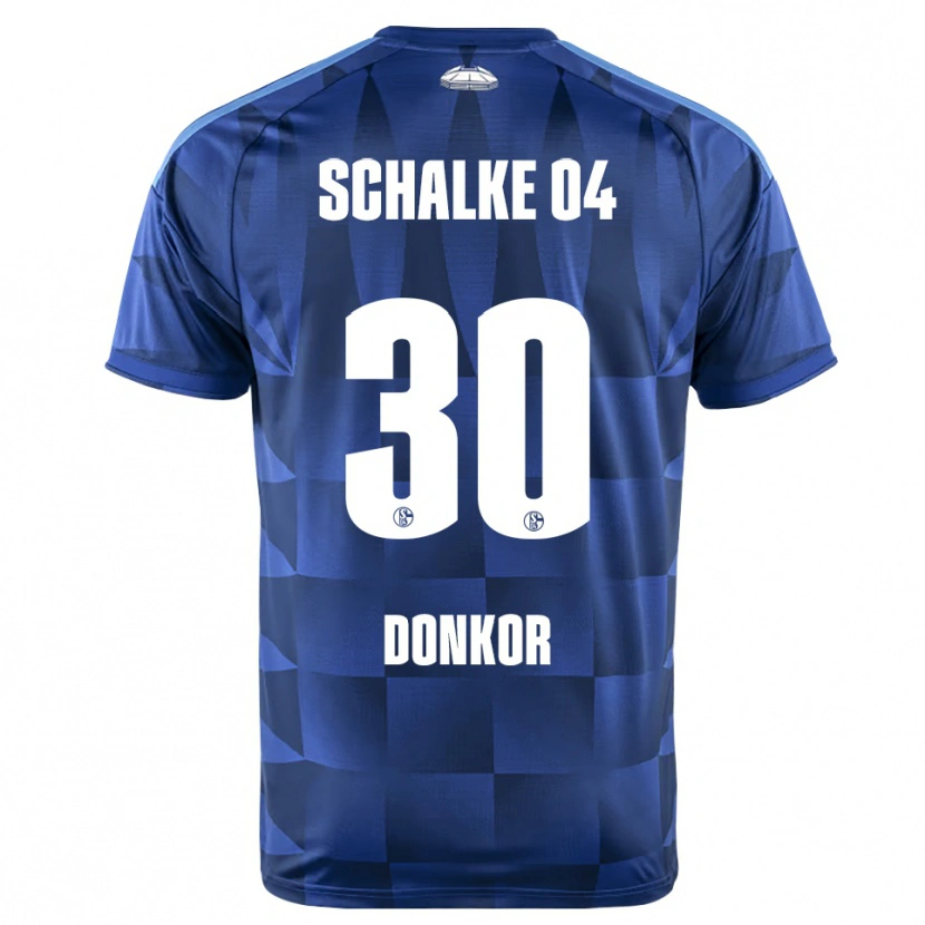 Danxen Uomo Maglia Anton Donkor #30 Blu Scuro Giallo Bianco Kit Gara Home 2026/27 Maglietta
