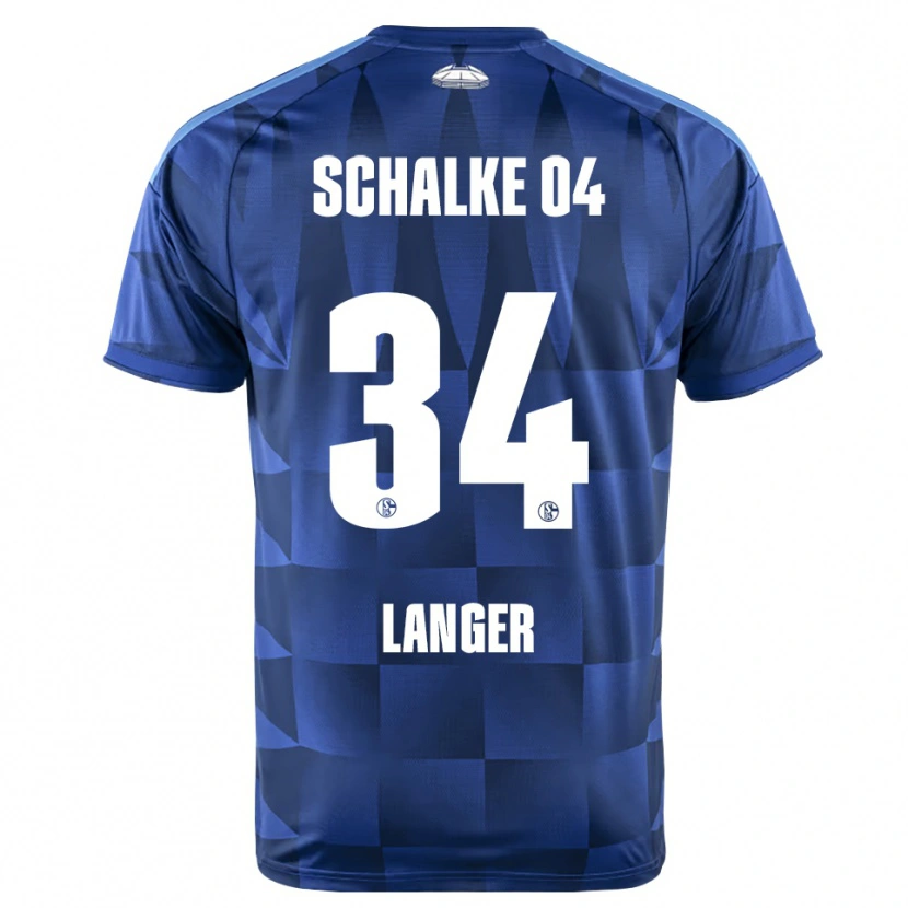 Danxen Uomo Maglia Michael Langer #34 Blu Scuro Giallo Bianco Kit Gara Home 2026/27 Maglietta