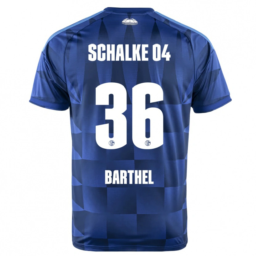 Danxen Uomo Maglia Niklas Barthel #36 Blu Scuro Giallo Bianco Kit Gara Home 2026/27 Maglietta