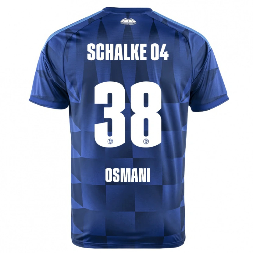 Danxen Uomo Maglia Tristan Osmani #38 Blu Scuro Giallo Bianco Kit Gara Home 2026/27 Maglietta