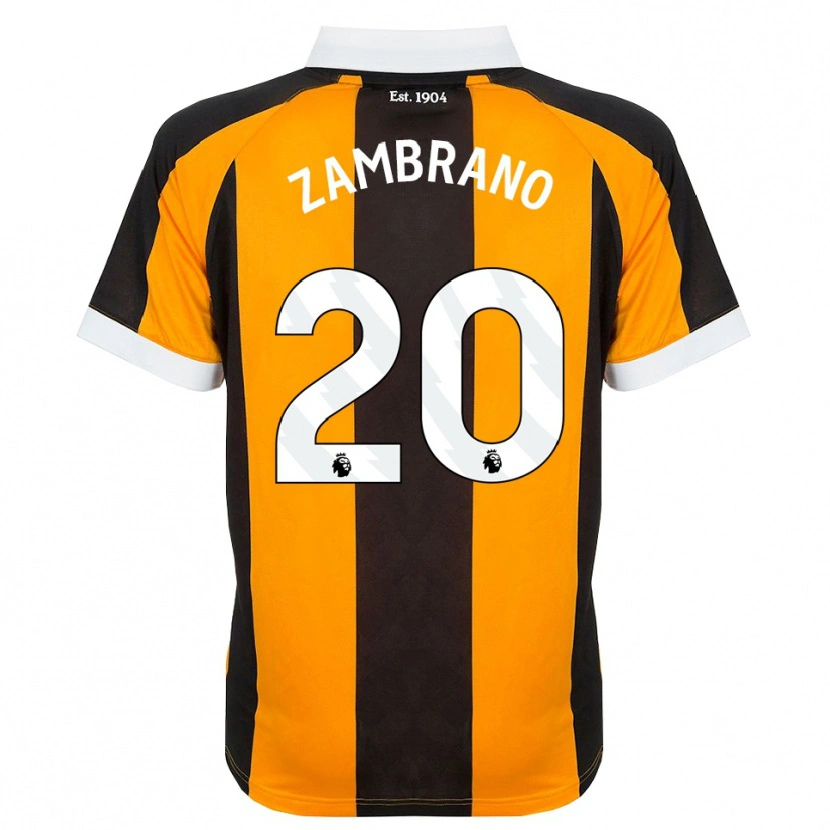 Danxen Uomo Maglia Óscar Zambrano #20 Arancione Nero Bianco Kit Gara Home 2026/27 Maglietta