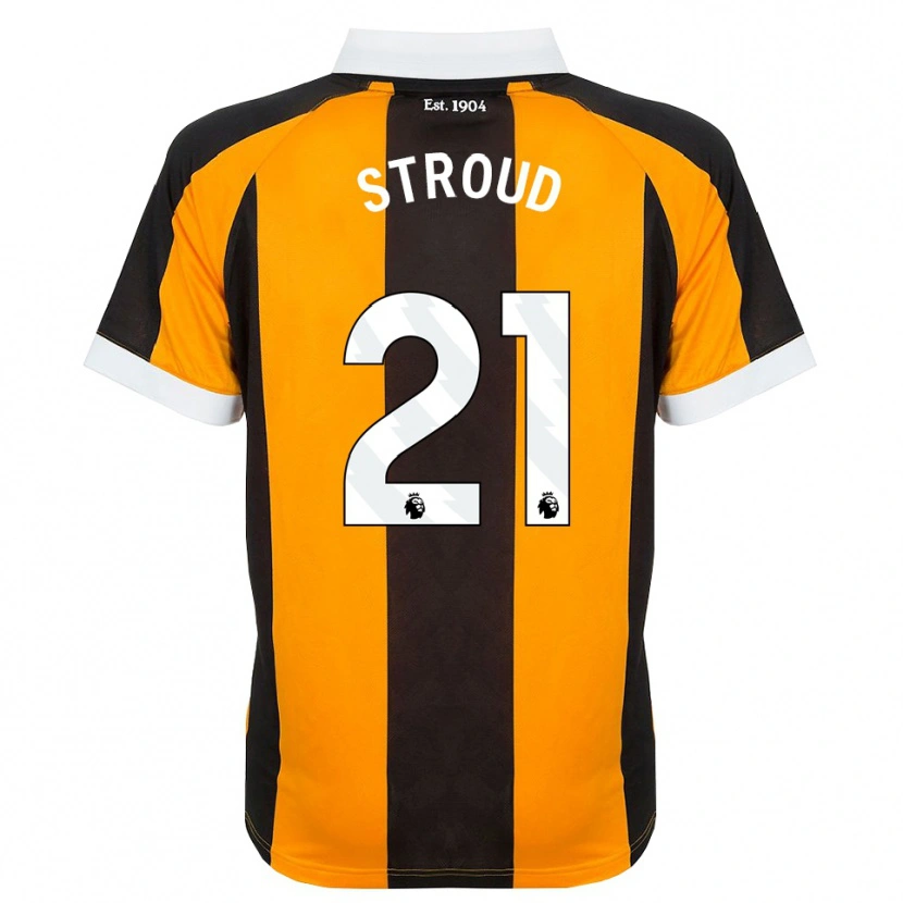 Danxen Uomo Maglia Elliot Stroud #21 Arancione Nero Bianco Kit Gara Home 2026/27 Maglietta
