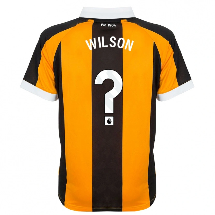 Danxen Uomo Maglia George Wilson #0 Arancione Nero Bianco Kit Gara Home 2026/27 Maglietta