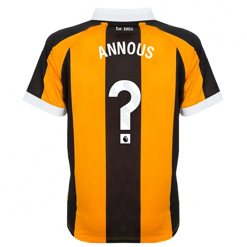 Danxen Uomo Maglia Brandon Annous #0 Arancione Nero Bianco Kit Gara Home 2026/27 Maglietta